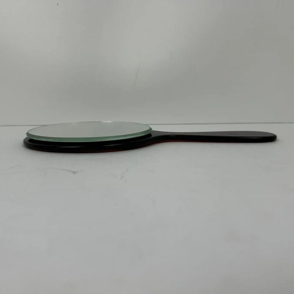 Small VTG CrabTree & Evelyn Tortoiseshell Design Hand Mirror Made in Switzerland